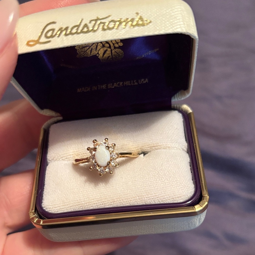 14k opal ring